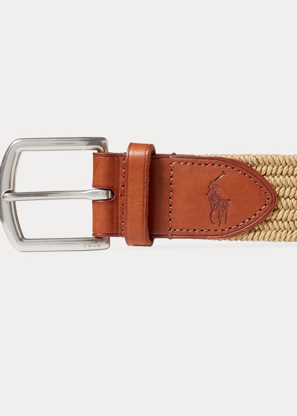 Polo Ralph Lauren Braided Stretch Cotton Bælte Herre Danmark (GUNPT3014)